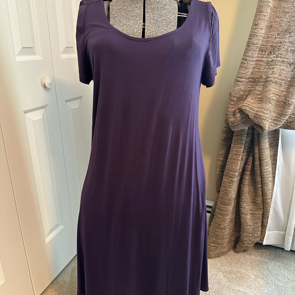 Lane Bryant Purple T-Shirt Sundress